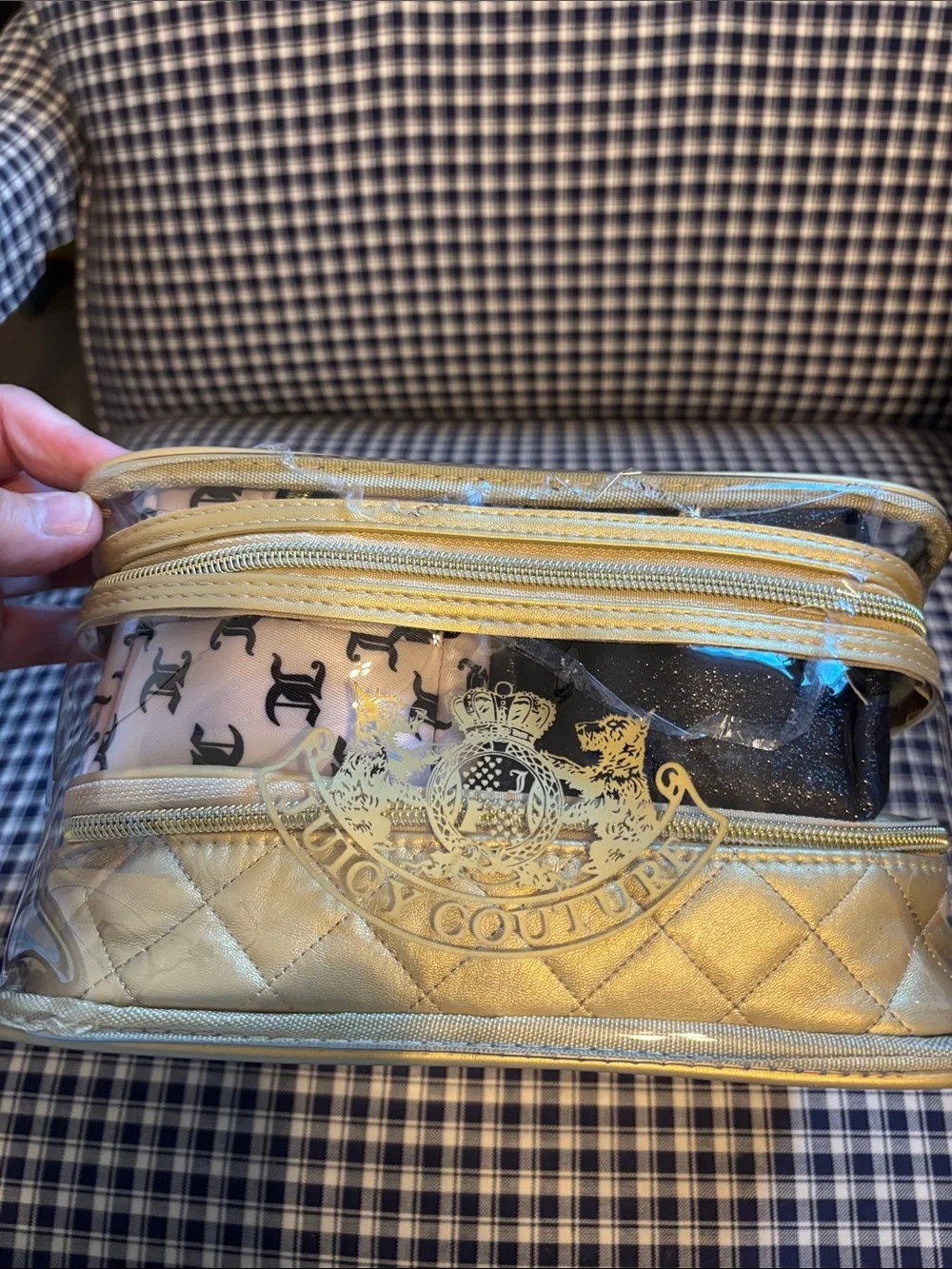 Juicy Couture four nested Cosmetic Bag Set
